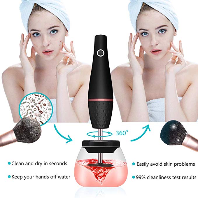 Makeup brush cleaner electric - Made Beautiful by Maddi