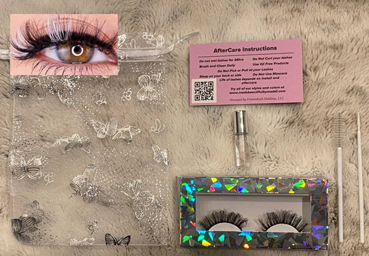 White Accents EyeLash Package - Made Beautiful by Maddi